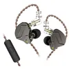 Image de Écouteurs SZSMART KZ-ZSN PRO courbés avec microphone gris (In ear - sensibilité 109db - subwoofer)