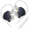 Image de Écouteurs SZSMART KZ ZSN PRO 2 HIFI courbés avec microphone bleu (In ear - sensibilité 108db)
