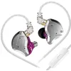 Image de Écouteurs SZSMART KZ-ZS10 PRO HIFI courbés avec microphone violet (In ear - sensibilité 111db)