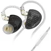 Image de Écouteurs SZSMART KZ AS16 PRO HIFI courbés avec microphone noir (In ear - sensibilité 114±3db)