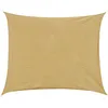 Image de Homcom Voile D'ombrage Rectangulaire 4x6m Toile Solaire Taud De Soleil Sable