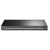 Image de TP-Link JetStream TL-SG3452P V1 - Commutateur - Géré - 48 x 10/100/1000 (PoE+) + 4 x Gigabit SFP - Montable sur rack - PoE+ (384 W)