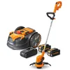 Image de Robot tondeuse autonome 24V sans fil pÃ©rimÃ©trique - Le robot le plus simple du marchÃ© + Coupe bordures 24v et 2 batteries.