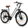 Image de VÃ©lo Ãlectrique Hiland 26 Pouces 250w, 7 Vitesses, Batterie 36v 7,8ah, Unisexe, Cadre En Acier, Freins Ã Disque, Vae Urbain Homme Femme, Gris