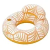 Image de Tube Flottant Comfort Plush Deluxe - Bestway - Orange/Blanc - Appuie-TÃªte Et Repose-Tasse - 90 Kg