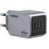 Image de Ugreen Nexode Pro series X707 - Adaptateur secteur - GaN - 45 Watt - 2 connecteurs de sortie (2 x USB-C) - gris