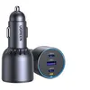 Image de Ugreen EC703 - Adaptateur d'alimentation pour voiture - 75 Watt - 9 A - PD/PPS, PD 3.0, QC 4.0+ - 3 connecteurs de sortie (USB, 2 x USB-C) - gris sidéral