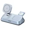 Image de Ugreen MagFlow - Support de chargement sans fil - 3-en-1, magnétique - 25 Watt - PD 3.0, PD 2.0, QC 2.0, USB BC 1.2, Apple Fast Charge, AFC - 4 connecteurs de sortie (magnétique, 2 x charge sans fil, USB-C) - gris sidéral
