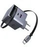 Image de Ugreen Nexode Pro series X615 - Adaptateur secteur - GaN - 65 Watt - 3.25 A - QC 2.0, QC 3.0, QC 4.0, QC 4.0+, Power Delivery 3.0 + PPS, Apple Fast Charge, Fast Charge, FC - 3 connecteurs de sortie (2 x USB-C, USB)