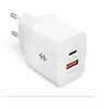 Image de HyperJuice - Adaptateur secteur - 20 Watt - PD - 2 connecteurs de sortie (USB, USB-C) - blanc - Europe