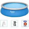 Image de Bestway - Fast Set - Piscine gonflable avec pompe de filtration et Ã©chelle de piscine - 457x122 cm - Ronde