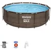 Image de Bestway Piscine hors sol Steel Pro Max ronde effet rotin 366 x 100 cm