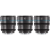 Image de Set d'Objectifs Cinéma Manuels SIRUI Night Walker S35 24mm / 35mm / 55mm T1.2 à Grande Ouverture pour Monture X, Compatible Fujifilm X-H2, X-H2S, X-T4, X-T3, X-S10, X-S20 (MS-3SXG,Gris Métallique)