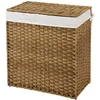 Image de Panier Ã  linge 2 compartiments pliable, Naturel