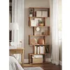 Image de BibliothÃ¨que Contemporain, ÃtagÃ¨re Ã  6niveaux, Meuble de rangement, Cloison sÃ©parateur, Brun Rustique