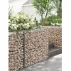 Image de Songmics Gabion Pour Pierre, Cage En Métal, Panier À Pierre, Maille 5 X 10 Cm, Galvanisé, Mur, Paterre, Décoration De Jardin, 100 X 90 X 30 Cm, Lot De 2, Argent