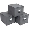 Image de 3 Boîtes de rangement pliable, Gris