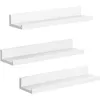 Image de Lot de 3 Etagères Murales SONGMICS MDF Blanc ULWS38WT
