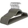 Image de 50 Cintres en velours pivotant antiglisse, Gris