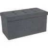 Image de Coffre de rangement pliable, Gris FoncÃ©