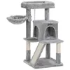 Image de Arbre à Chat FEANDREA avec Planche à gratter, Gris Clair PCT51W