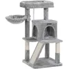 Image de Arbre Ã Chat Avec Planche Ã Gratter, Gris Claire