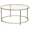 Image de Table basse ronde VASAGLE Doré LGT21G