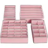 Image de 4 Boîtes de rangement pliable, Rose