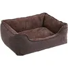 Image de Feandrea Lit Pour Chien En Tissu Peluche, Marron