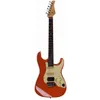Image de Mooer Gtrs Guitars Standard 800 Metal Red Intelligent Guitar Avec Housse