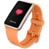 Image de Huawei Huawei Watch Fit - Rose or - montre intelligente avec bracelet - silicone - orange cantaloup - taille du poignet : 130-210 mm - affichage 1.64" - 4 Go - Bluetooth - 21 g