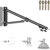 Image de NEEWER Support Mural Bras de Fixation Triangle pour Photographie en Studio Lampe Strobe Monolight Softboxes Parapluies RÃ©flecteurs, Rotation Flexible 180 degrÃ©s, Longueur Maxi de 130 cm (Noir)