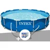 Image de Kit piscine tubulaire Intex Metal Frame ronde 3,66 x 0,76 m + 6 cartouches de filtration