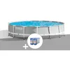 Image de Kit piscine tubulaire Intex Prism Frame ronde 4,57 x 1,07 m + 6 cartouches de filtration