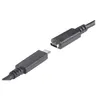 Image de DIGITUS - Câble d'extension USB - 24 pin USB-C (M) pour 24 pin USB-C (F) - USB 3.1 Gen 2 - 20 V - 5 A - 70 cm - noir