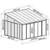Image de Palram - Pergola FermÃ©e 15.6mÂ² Gris Anthracite - 703991