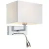 Image de Markslojd Savoy - Applique Murale D'intÃ©rieur Ã 2 Ampoules ChromÃ©es Avec Lampe De Lecture, E27