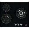 Image de Electrolux EGT6633NOK - Table de cuisson au gaz - 3 plaques de cuisson - Niche - largeur : 56 cm - profondeur : 48 cm - noir - noir