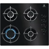Image de Electrolux Electrolux Plaque de cuisson Gaz Série 600 Gas on Glass 60 cm KGG6407K Noir