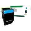 Image de Lexmark 702XC - à rendement extrêmement élevé - cyan - originale - cartouche de toner - LCCP, LRP