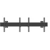 Image de Multibrackets M Wallmount Pro MBW2U - Kit de montage (2 plaques murales, rails muraux, 4 x bras fixes) - pour 2 écrans LCD - aluminium, acier - noir - Taille d'écran : 40"-65" - montable sur mur