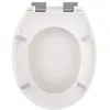 Image de Abattant Wc Thermo Dur Neela Blanc Mat - CharniÃ¨res Abs ChromÃ©
