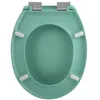 Image de Abattant Wc Thermo Dur Neela Vert Mat - CharniÃ¨res Abs ChromÃ©
