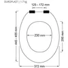 Image de Abattant Wc Thermo Dur Neela Bleu FoncÃ© Mat - CharniÃ¨res Abs ChromÃ©