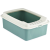 Image de Rotho MyPet Bac à litière Eco Bonnie, M Gui vert/blanc chat