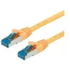 Image de VALUE - Cordon de raccordement - RJ-45 (M) pour RJ-45 (M) - 2 m - SFTP PiMF - CAT 6a - sans halogène moulé sans crochet bloqué - jaune