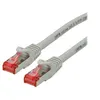 Image de Roline - Cordon de raccordement - RJ-45 (M) pour RJ-45 (M) - 1.5 m - SFTP, PiMF - CAT 6 - sans halogène, moulé, bloqué - gris