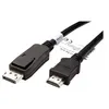 Image de VALUE - Câble adaptateur - DisplayPort mâle pour HDMI mâle - 1 m - blindé - noir