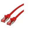 Image de Roline - Cordon de raccordement - RJ-45 (M) pour RJ-45 (M) - 2 m - SFTP, PiMF - CAT 6 - sans halogène, moulé, bloqué - rouge