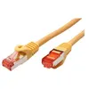 Image de Roline - Cordon de raccordement - RJ-45 (M) pour RJ-45 (M) - 30 cm - SFTP, PiMF - CAT 6 - sans halogène, moulé, bloqué - jaune
